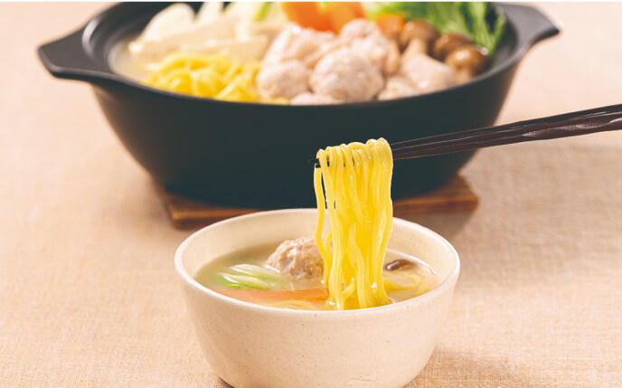 鶏白湯鍋 ～シメは中華めん～