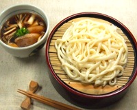 鴨ときのこのつけ汁うどん